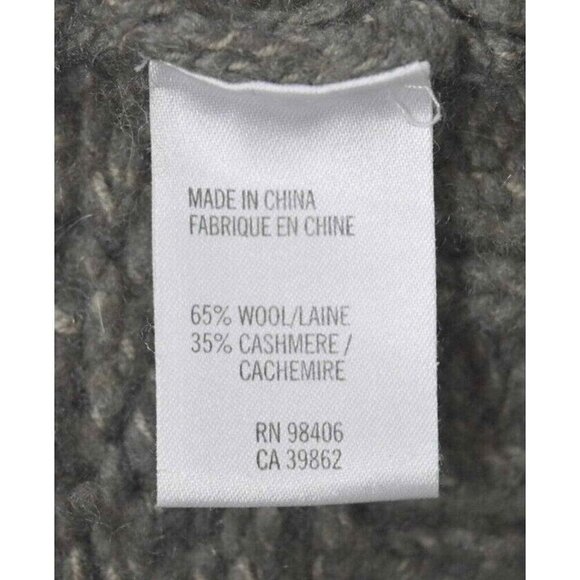 Theory Wool Cashmere Tootsie New Tweed Forest Green Thick Knit Cardigan Sweater - Picture 11 of 12